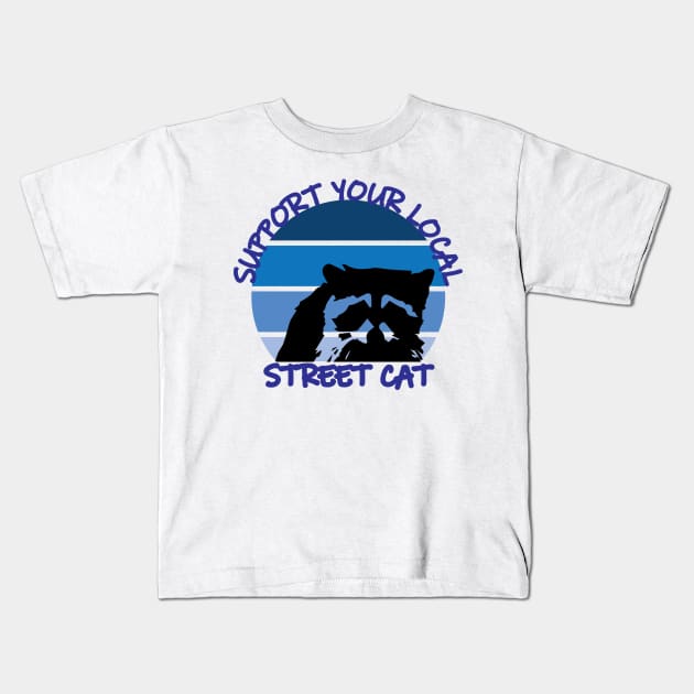 Support Your Local Street Cats Kids T-Shirt by Mathew Graphic